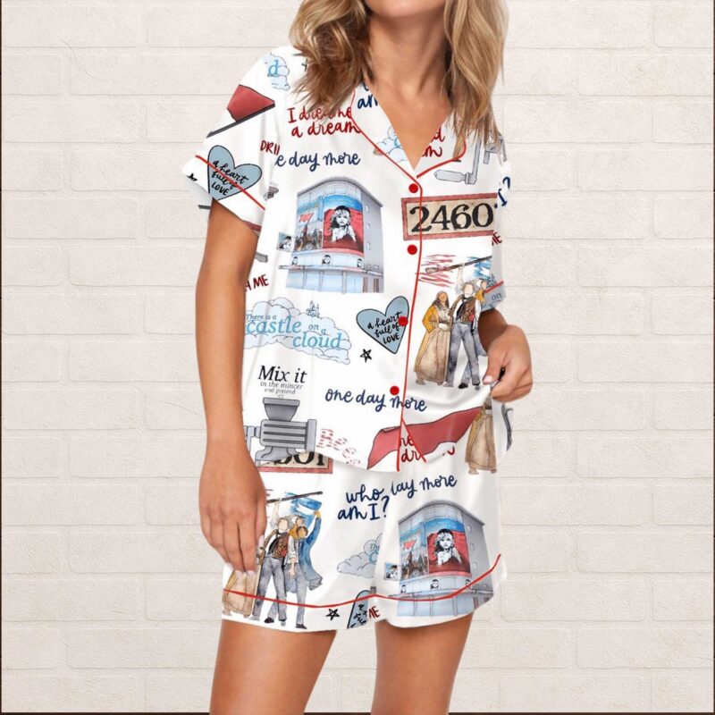 Les Miserables The Musical Silky Satin Pajama Set - Image 3