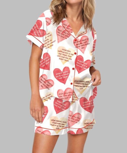 Life Lessons With Lyrics Pajama Set For Women