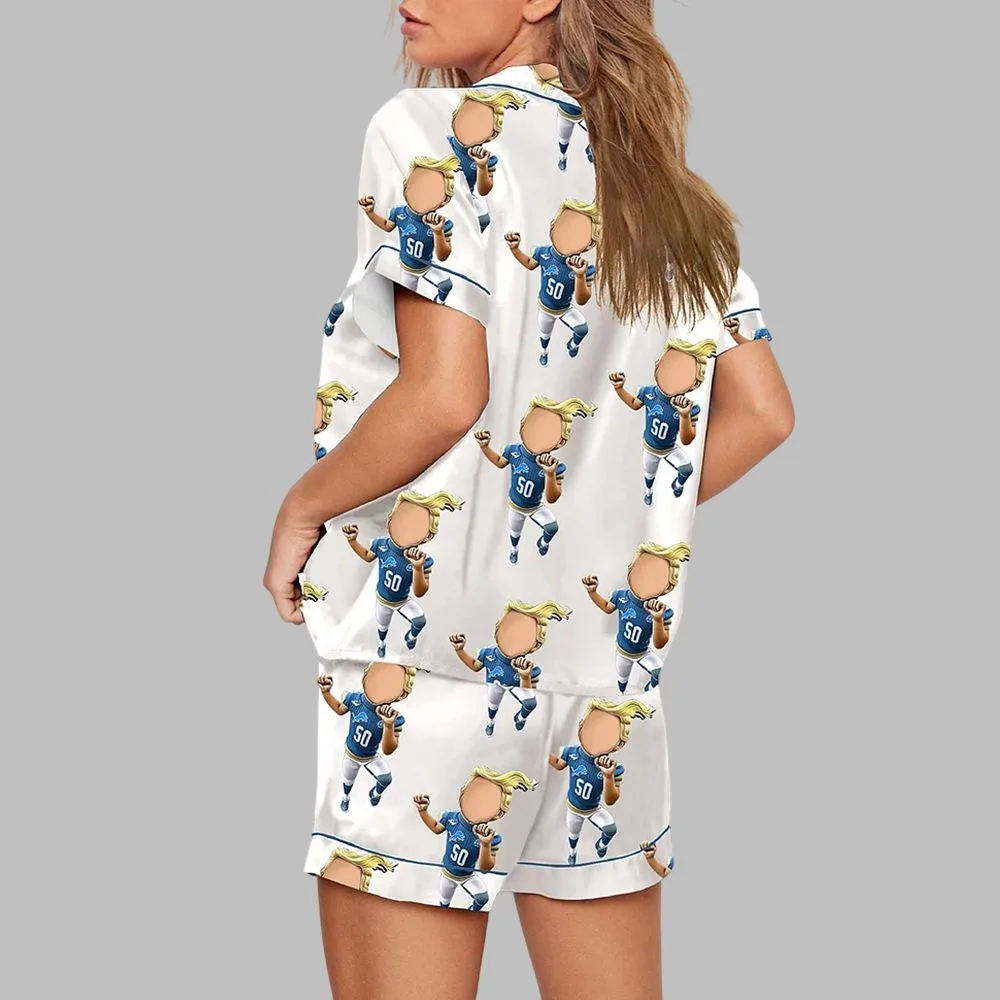 Lions Football MAGA Pajama Set - Image 3