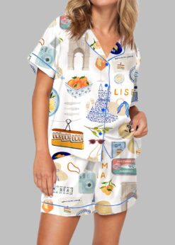 Lisbon Portugal Travel Pajama Set