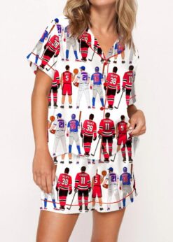 Liz Tomforde Windy City Series Satin Pajama Set For Women