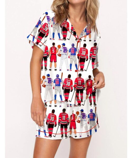 Liz Tomforde Windy City Series Satin Pajama Set For Women