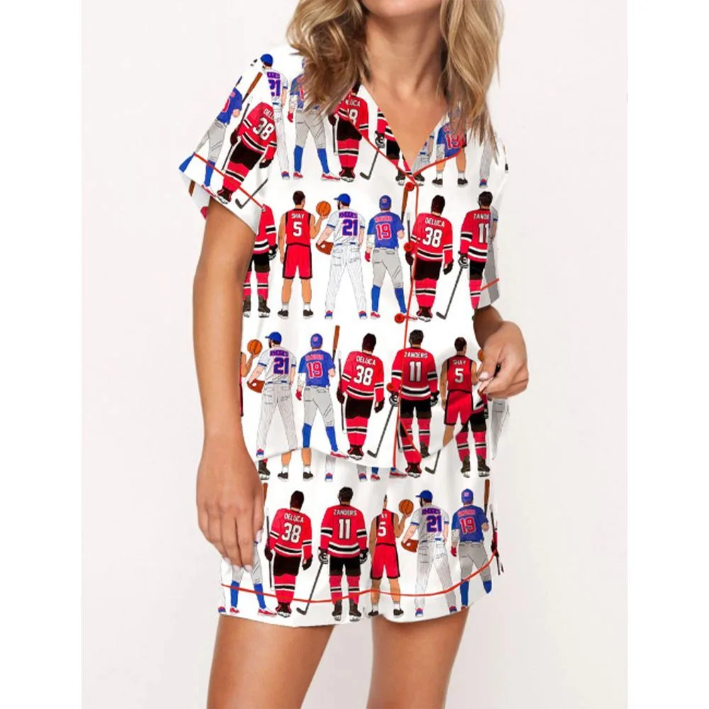 Liz Tomforde Windy City Series Satin Pajama Set For Women