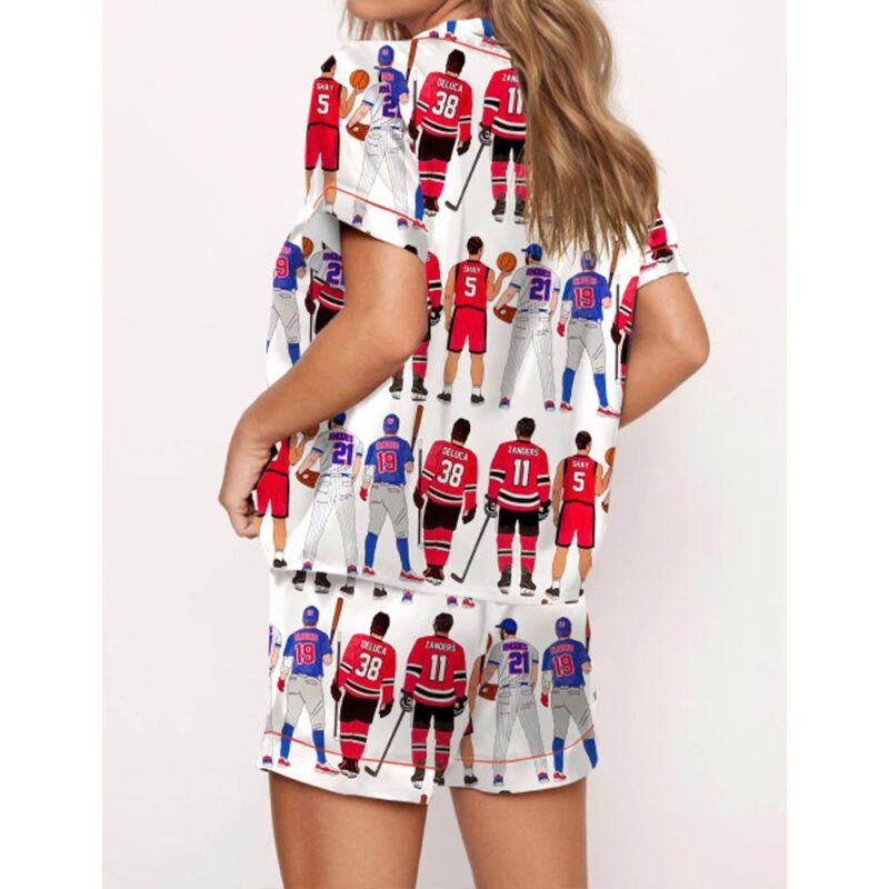 Liz Tomforde Windy City Series Satin Pajama Set For Women - Image 2