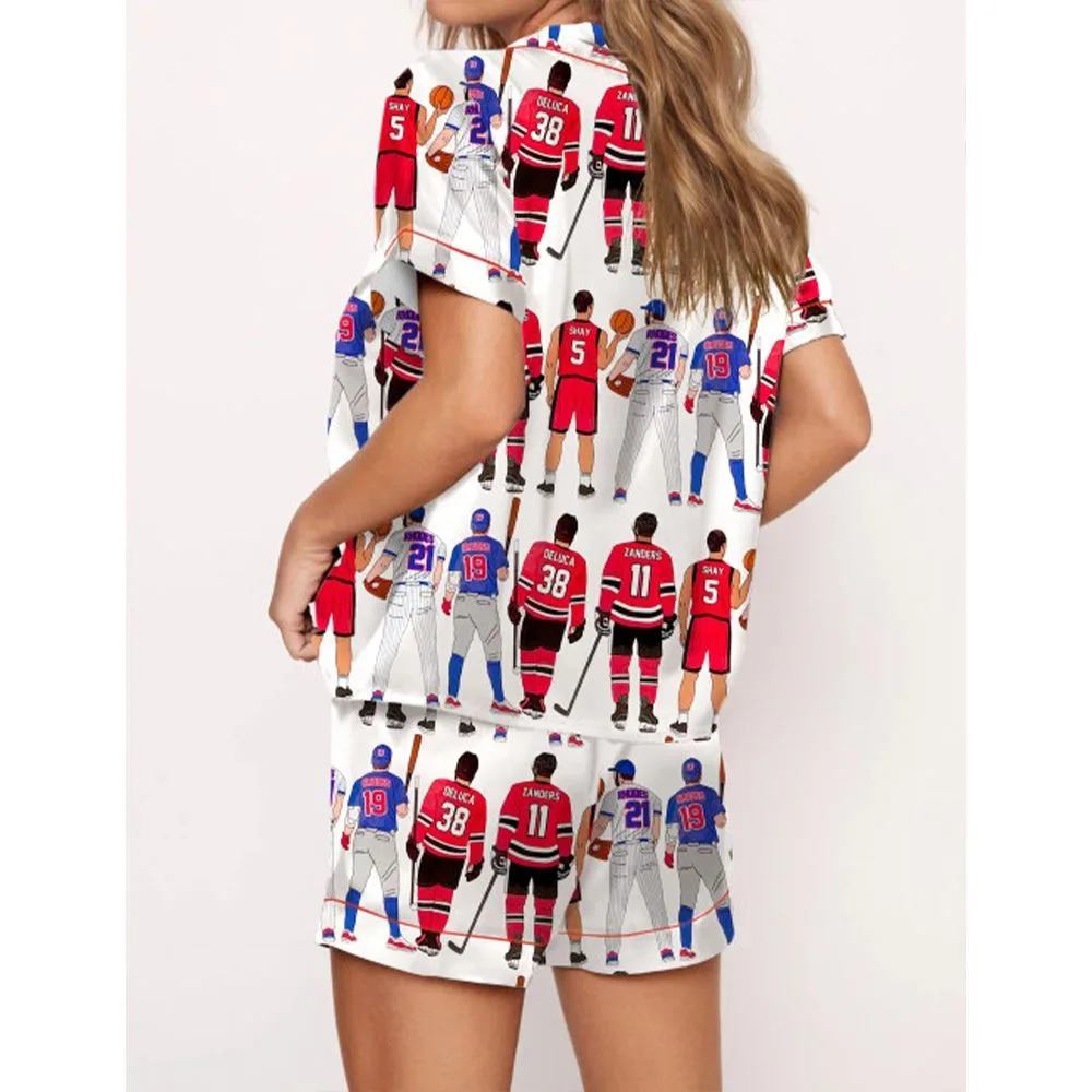 Liz Tomforde Windy City Series Satin Pajama Set For Women - Image 2