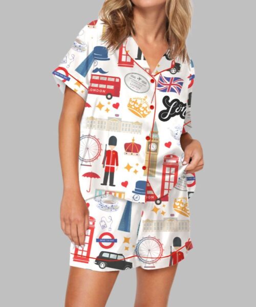 London England Pajama Set For Women