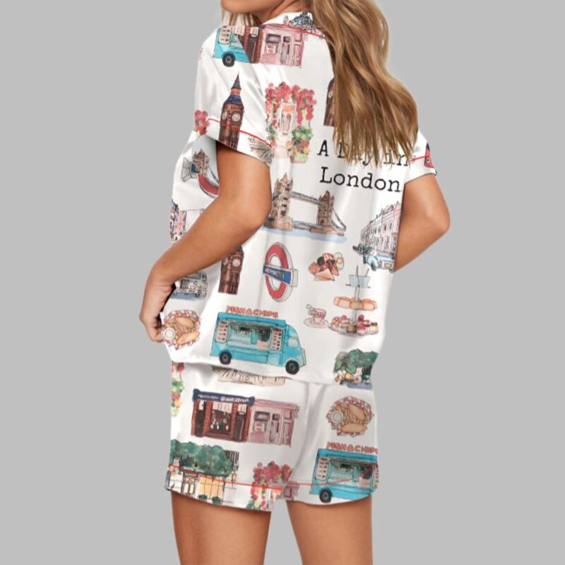 London Travel Pajama Set For Women - Image 2