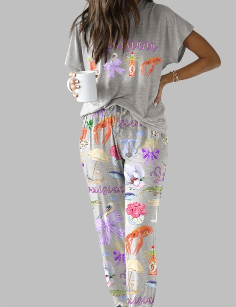 Louisiana Preppy Casual Pajama Set - Image 2