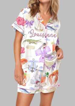 Louisiana Preppy Girl Pajama Set