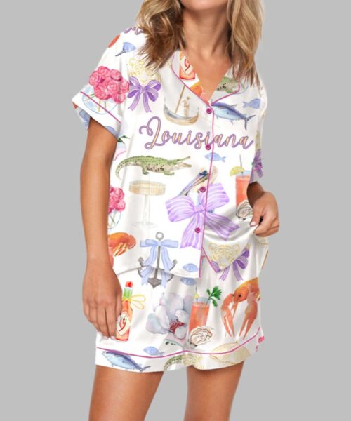 Louisiana Preppy Girl Pajama Set