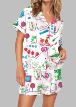 Mahjong Party Pajama Set
