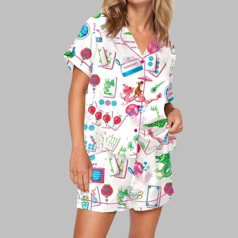 Mahjong Party Pajama Set