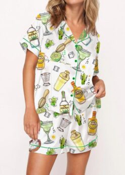 Make Margarita Satin Pajama Set For Women