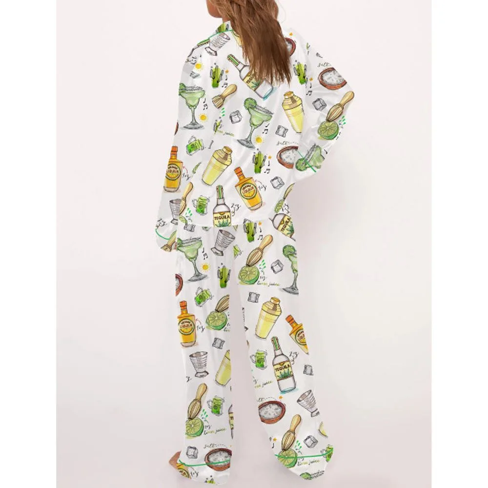 Make Margarita Satin Pajama Set For Women - Image 3