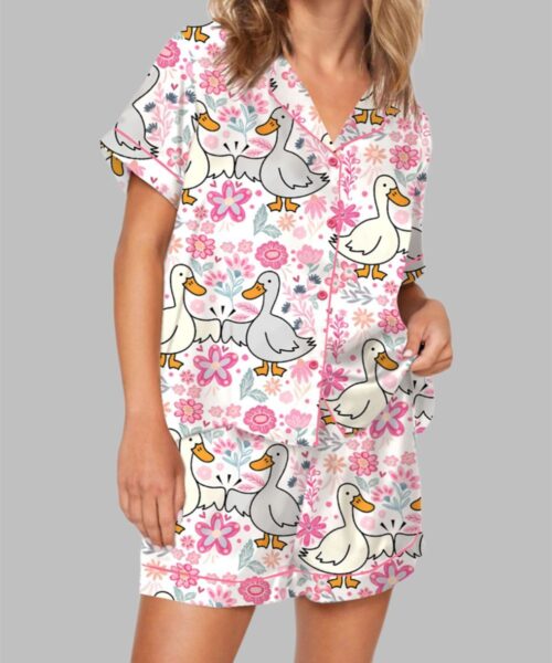 Mama Goose Retro Preppy Pajama Set