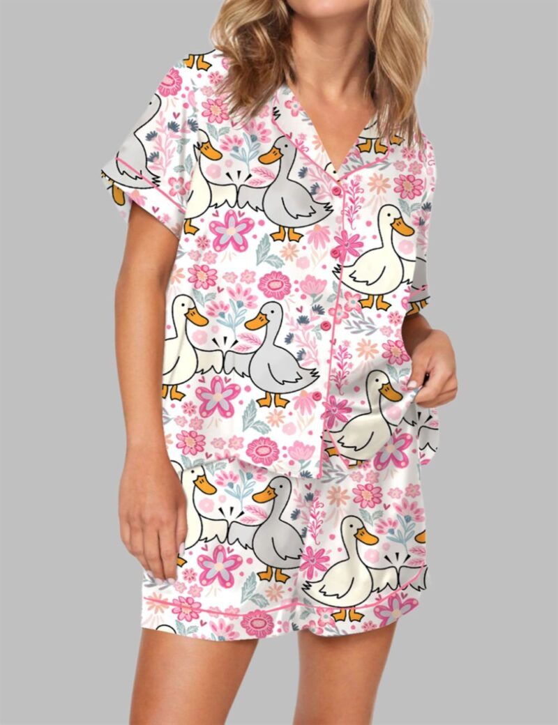 Mama Goose Retro Preppy Pajama Set