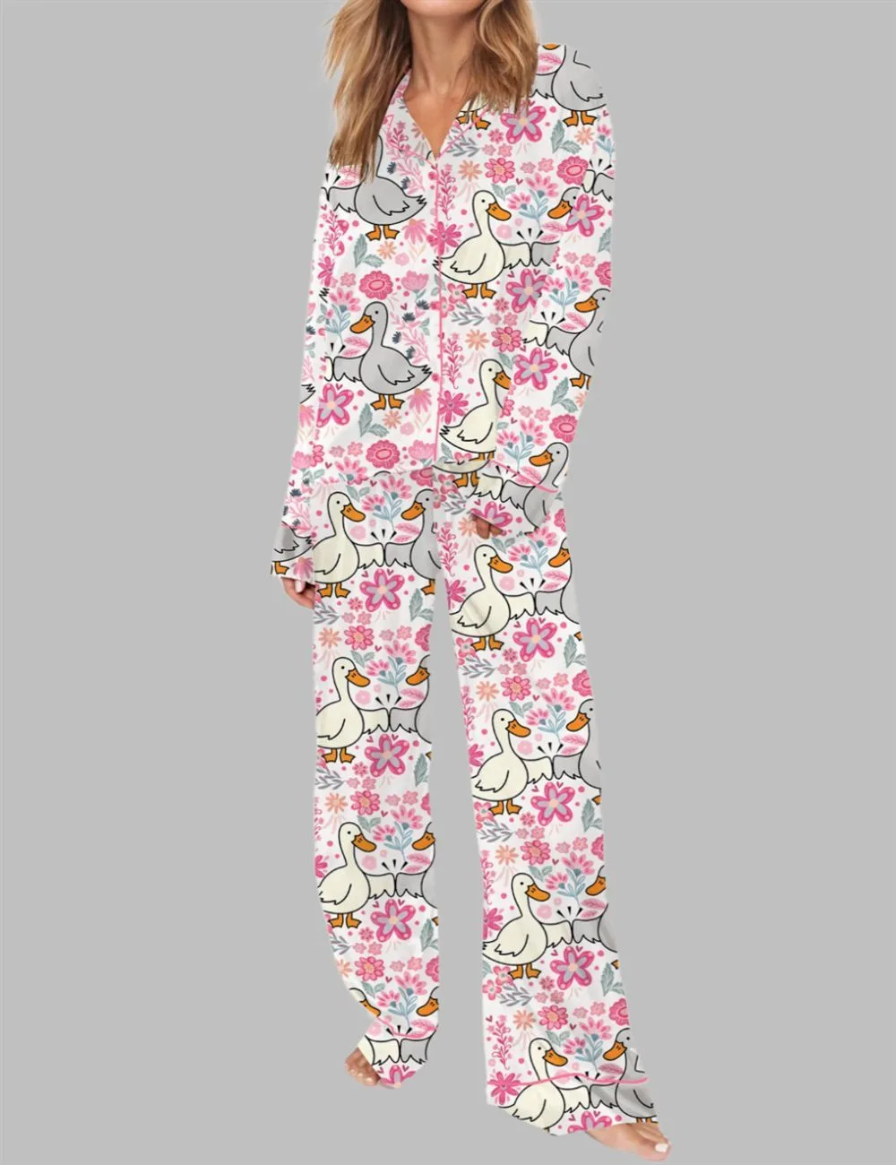 Mama Goose Retro Preppy Pajama Set - Image 2
