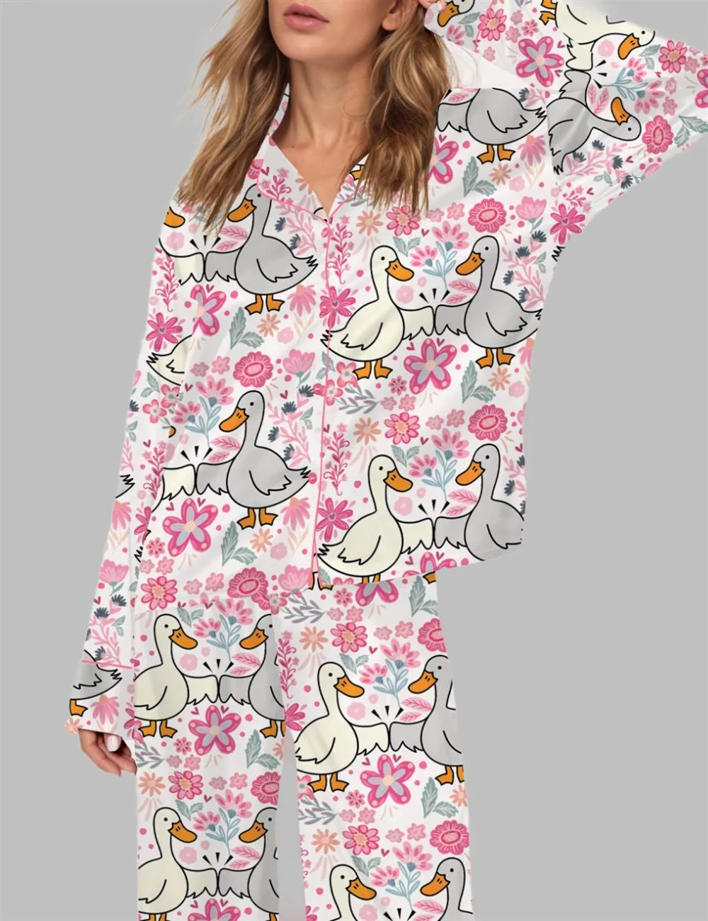 Mama Goose Retro Preppy Pajama Set - Image 3
