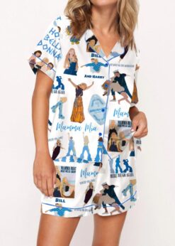 Mamma Mia Satin Pajama Set For Women