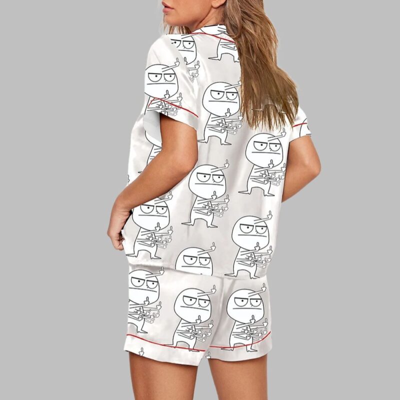 Many Third Finger Print Pajama Set - Image 2