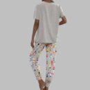 Marathon Runner Watercolor Casual Pajama Set For Women