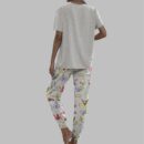 Mardi Gras Beads King Cake Casual Pajama Set For Women