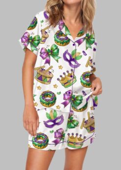 Mardi Gras Coquette Pajama Set For Women