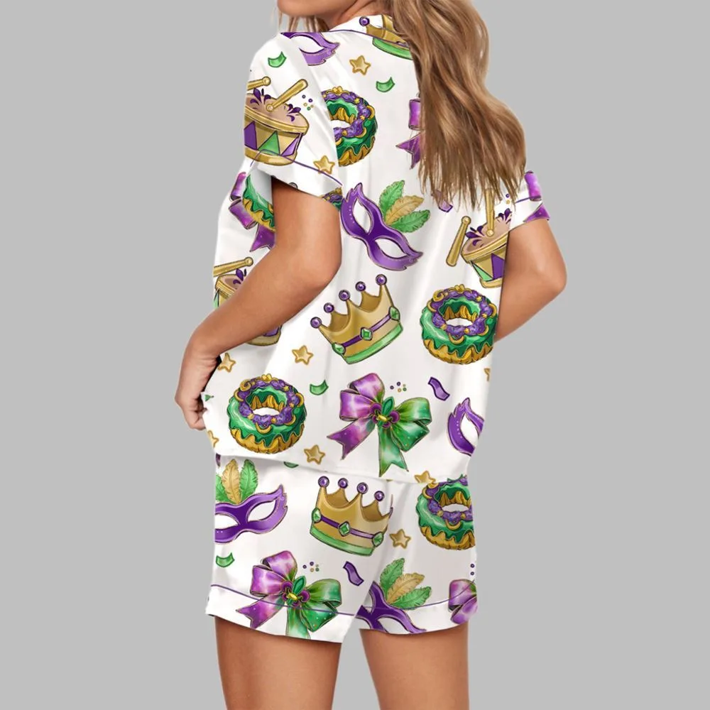 Mardi Gras Coquette Pajama Set For Women - Image 2
