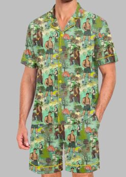 Men's Bear Camp Pride Month Love Is Love Print Pajama Set