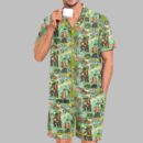 Men's Bear Camp Pride Month Love Is Love Print Pajama Set