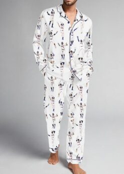 Men's Dodgers Baseball Pajama Set
