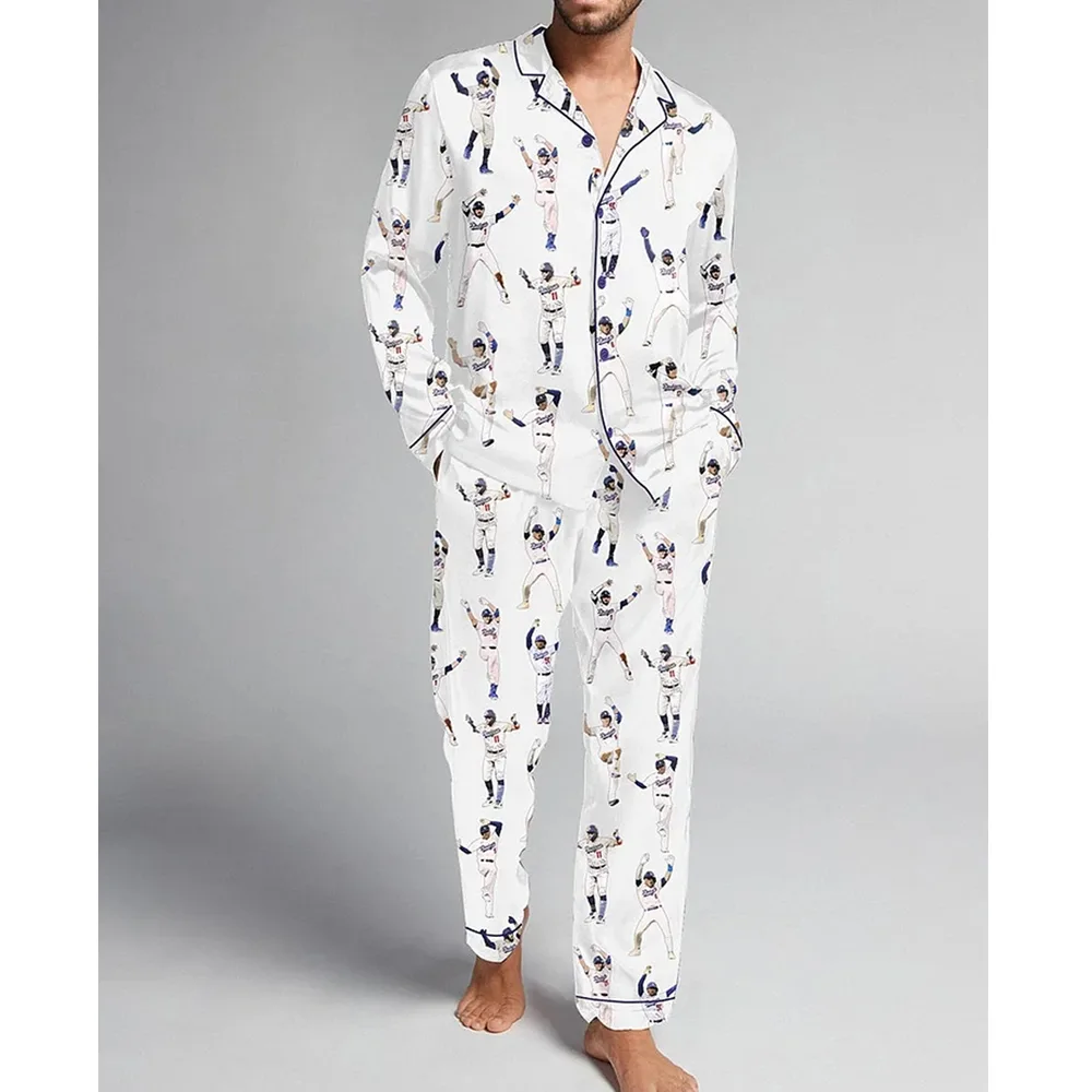 Men's Dodgers Baseball Pajama Set