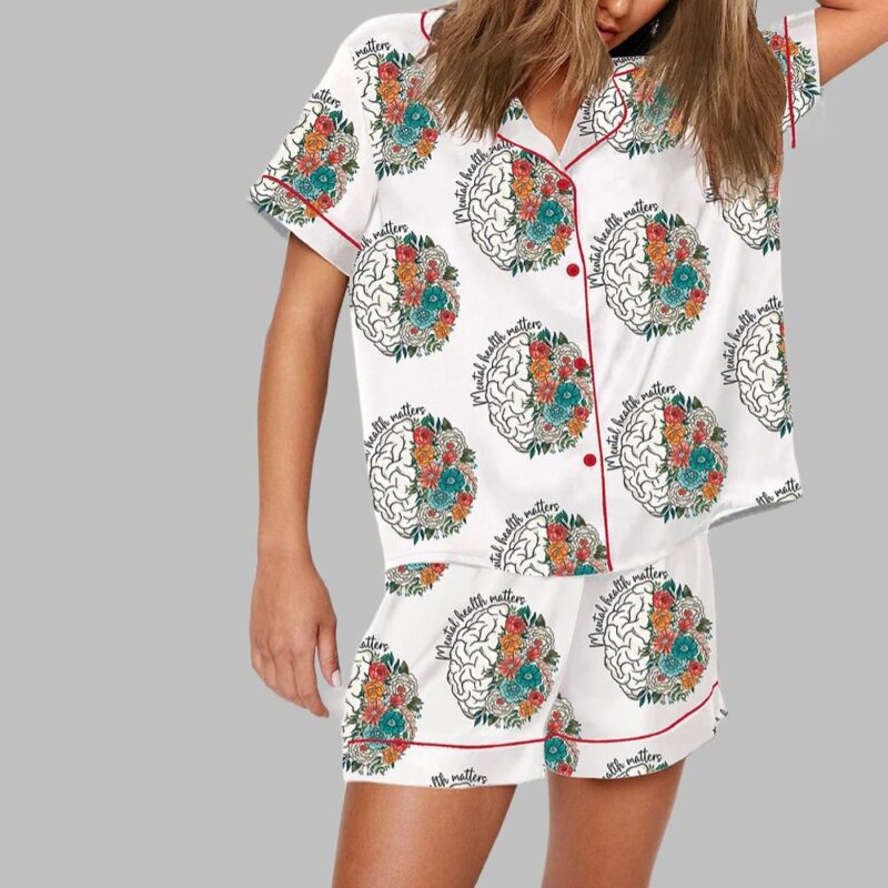Mental Health Matters Inspirational Pajama Set - Image 2