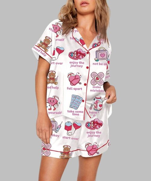 Mental Health Nurse Valentines Day Pajama Set