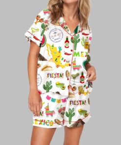 Mexico Print Pajama Set For Women