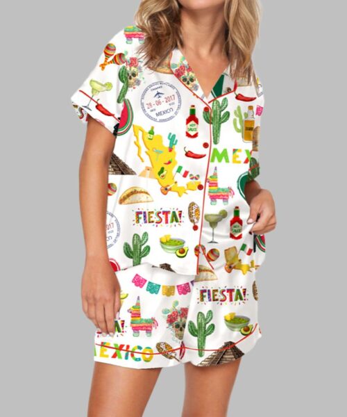 Mexico Print Pajama Set For Women