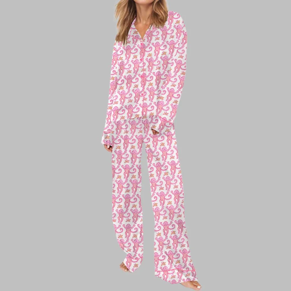 Monkey Pajama Set For Women - Image 2