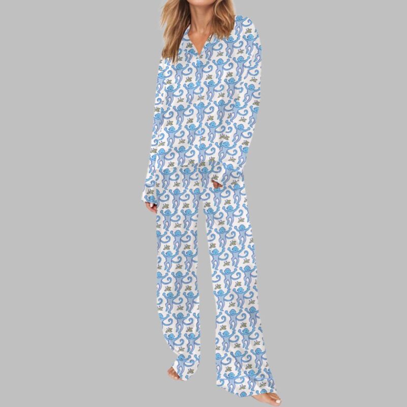 Monkey Pajama Set For Women - Image 4