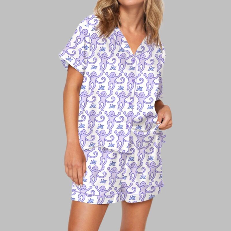 Monkey Pajama Set For Women - Image 5