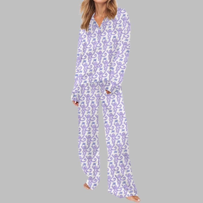 Monkey Pajama Set For Women - Image 6