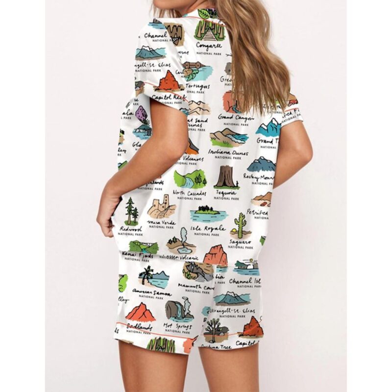 National Parks Satin Pajama Set For Women - Image 2