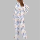 Nautical Style Pajama Set For Women