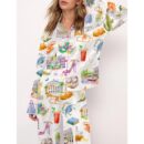New Orleans Louisiana Satin Pajama Set For Women