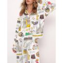 New Orleans Travel Satin Pajama Set For Women