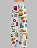 New York City Contrast Wide Leg Pants