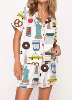 New York Satin Pajama Set For Women