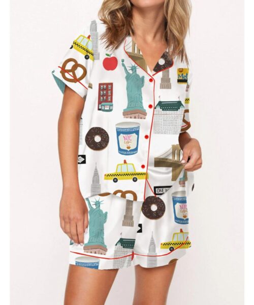 New York Satin Pajama Set For Women