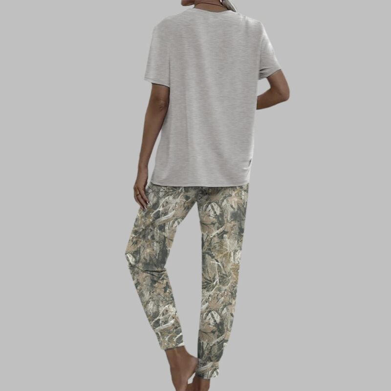 New York Street Camouflage Casual Pajama Set For Women - Image 3