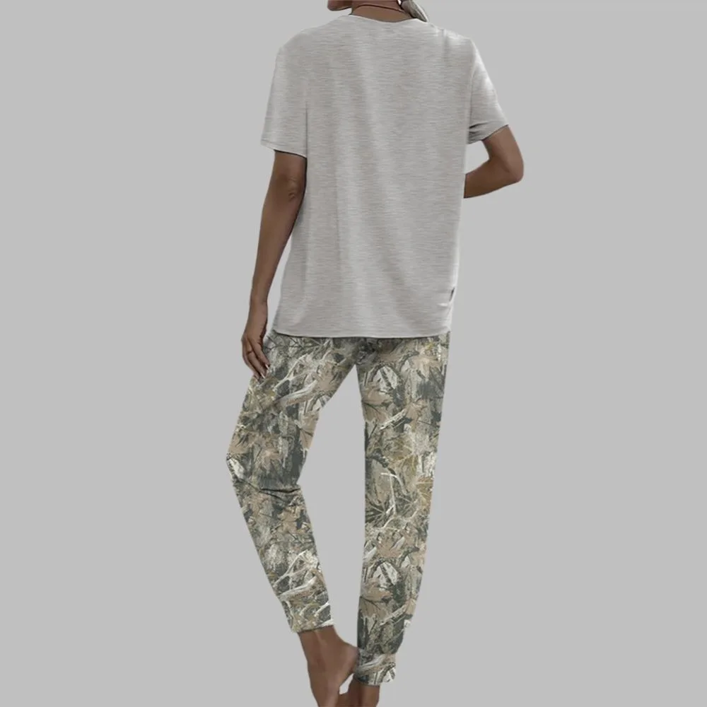 New York Street Camouflage Casual Pajama Set For Women - Image 3
