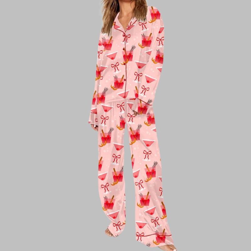Manhattan Cocktail Martini Pajama Set - Image 2